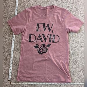 Pink Graphic T-Shirt with Rose Design